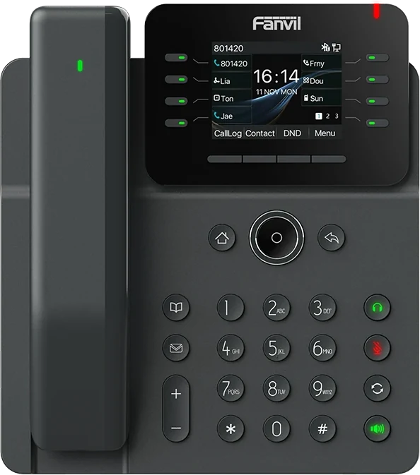 Fanvil desk phone with a color screen